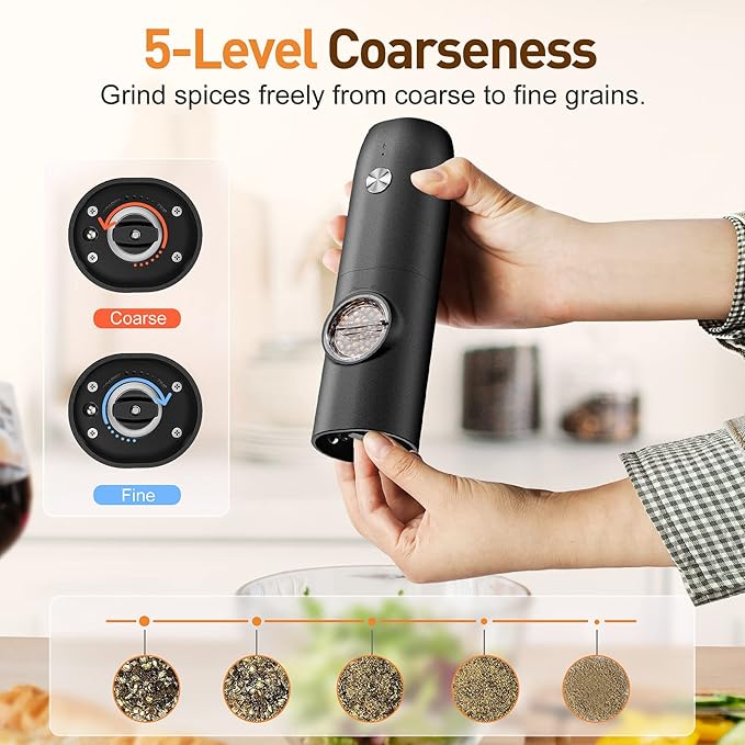 Electric Automatic Salt And Pepper Grinder
