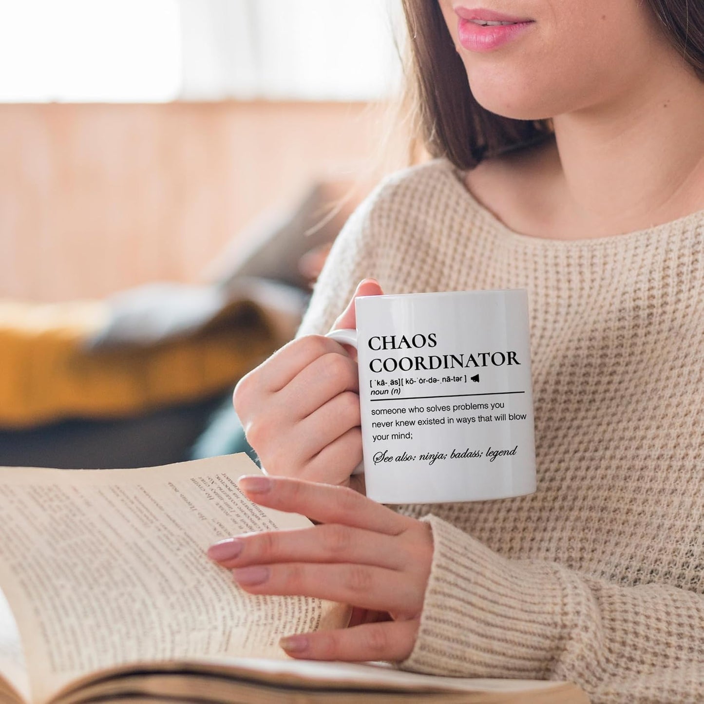 Chaos Coordinator Coffee Mug, Funny Office Gift for Boss Manager Coworker, Birthday Christmas Appreciation Gift