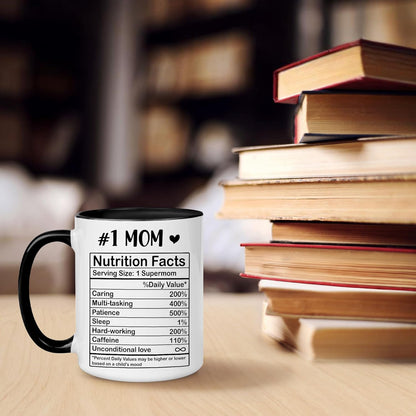 Best Mom Ever Coffee Mug, Gift for Mom Grandma Mother in Law from Daughter Son Kids, Birthday Mother's Day Christmas Gift Idea