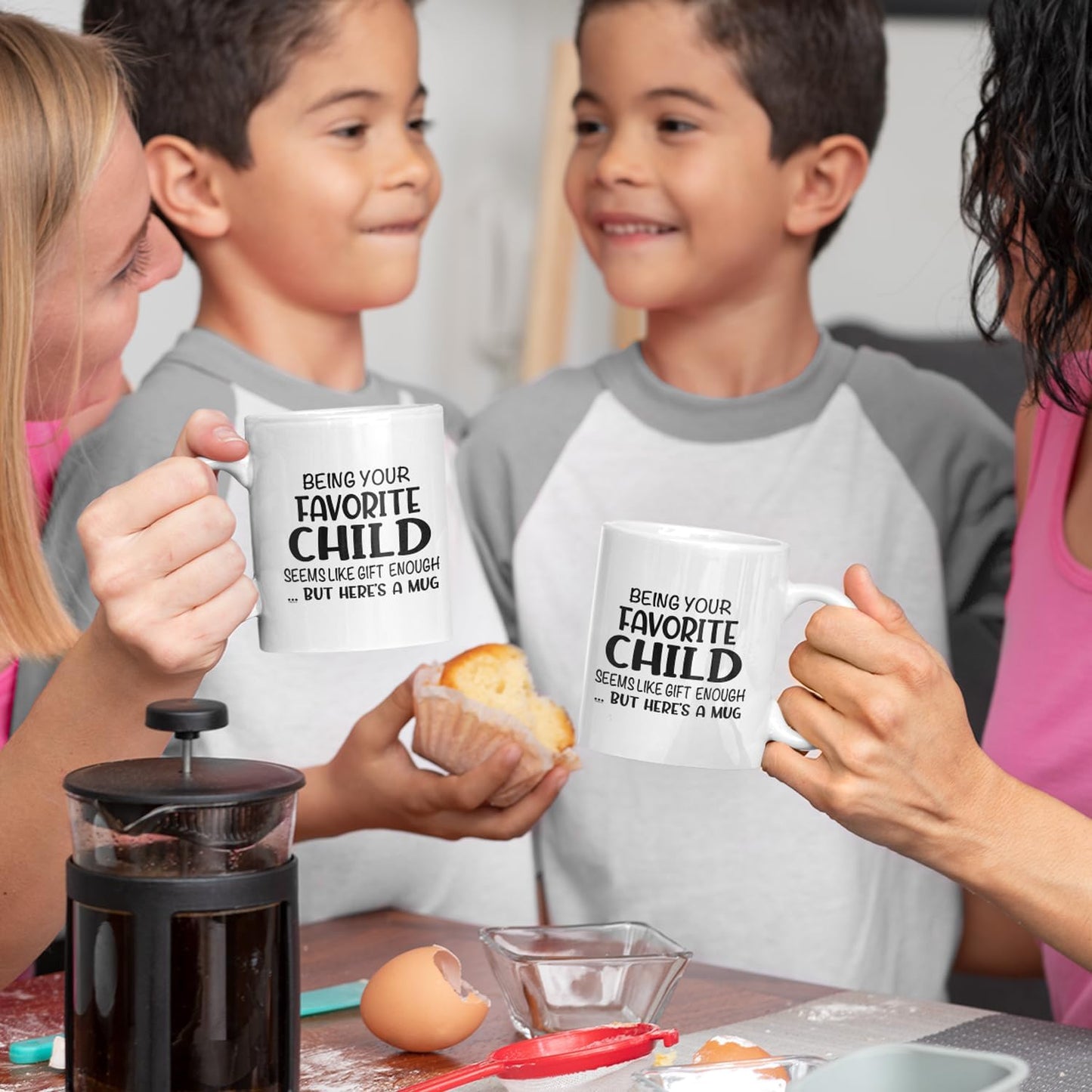 Being Your Favorite Child Seems Like Gift Enough Coffee Mug, Funny Gift for Mom Dad from Daughter Son Kids Birthday Gift