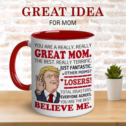 Best Mom Ever Coffee Mug for Mother Mommy Mama Appreciation Gift, Gift for Mom from Daughter Son Kids Husband, Birthday Mothers Day Christmas Gift