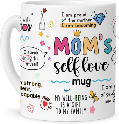Mama Inspirational Coffee Mug Cute Affirmation Quote Ceramic Mug for Daily Coffee Tea, Gift for Mom from Daughter Son Kids Husband, Birthday Mothers Day Christmas Gift