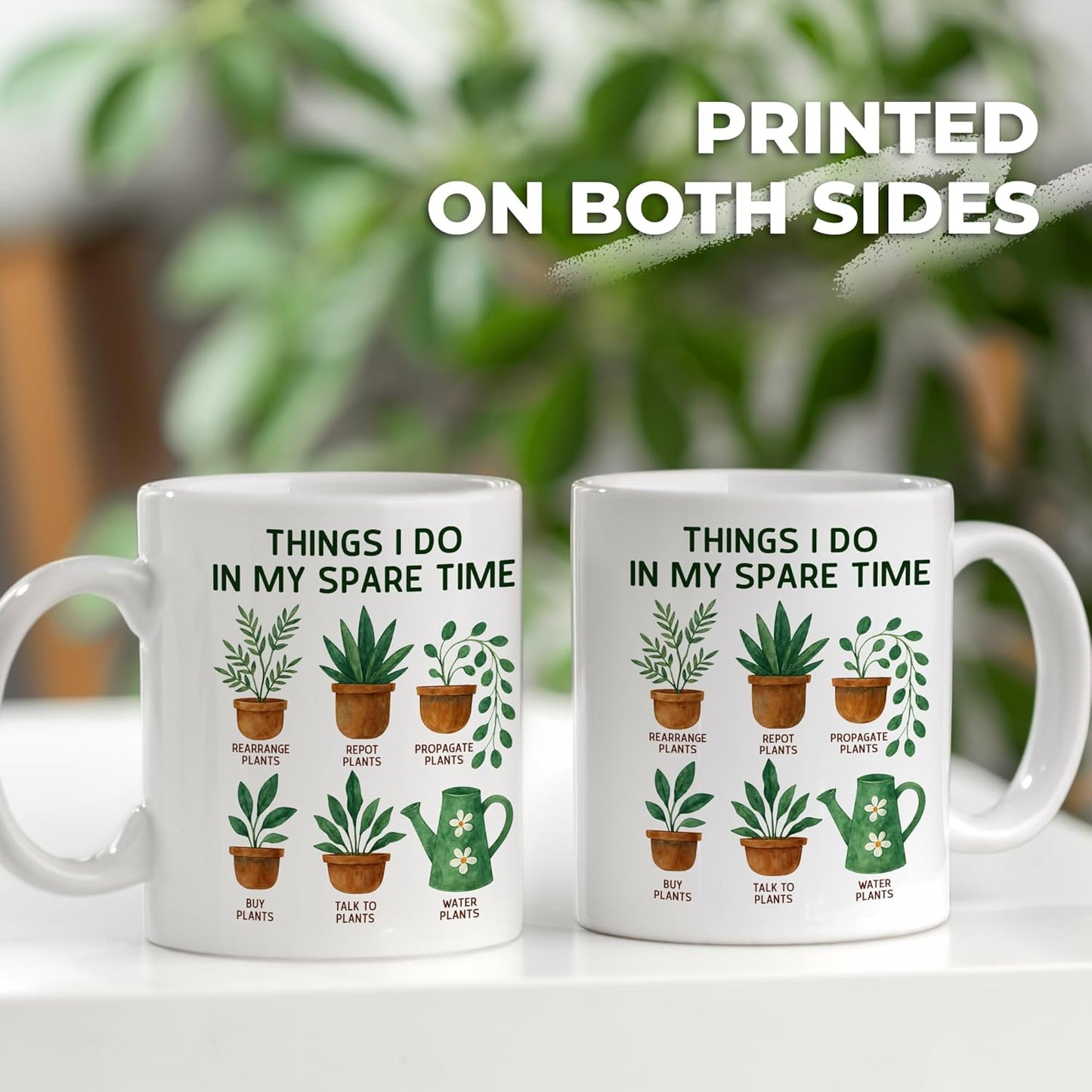 Things I Do in My Spare Time Plant Coffee Mug Funny Plant Lover Gift for Gardener