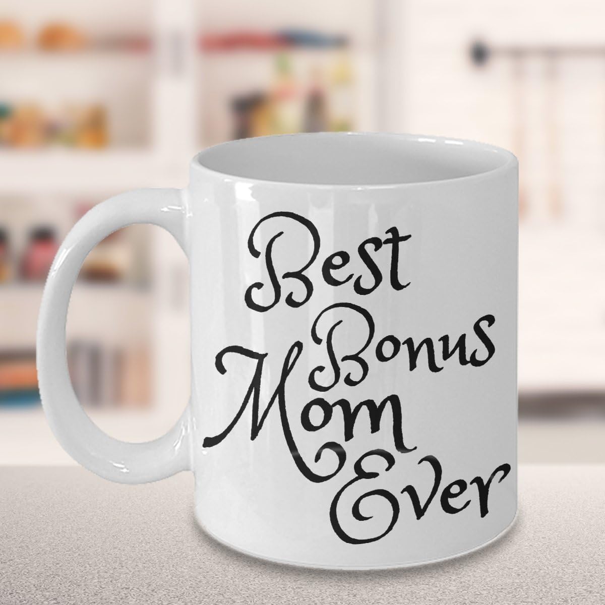 Best Bonus Mom Ever Coffee Mug Inspirational Stepmom Gift from Stepchild Birthday Mother's Day Christmas Gift