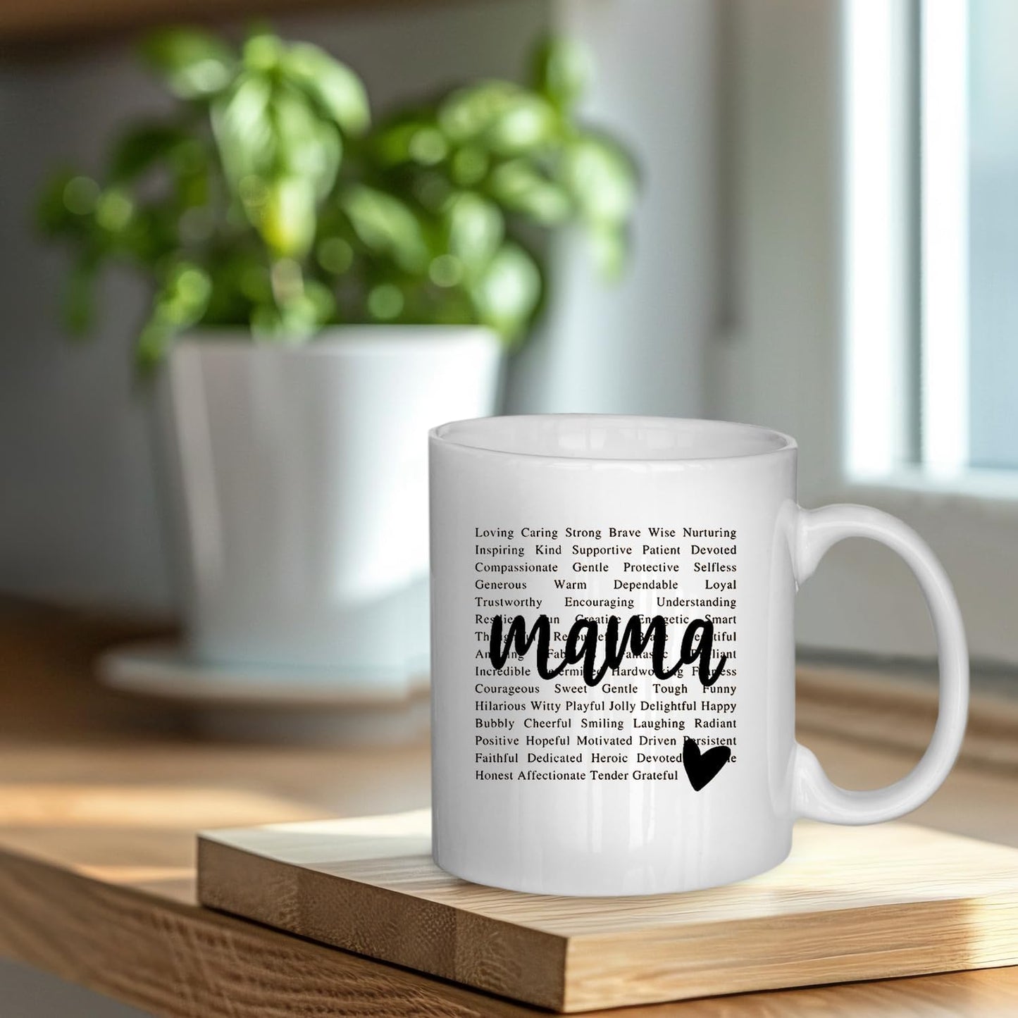 Mama Coffee Mug Gift for Mom from Daughter Son Kids Husband, Birthday Mother's Day Christmas Gift Idea