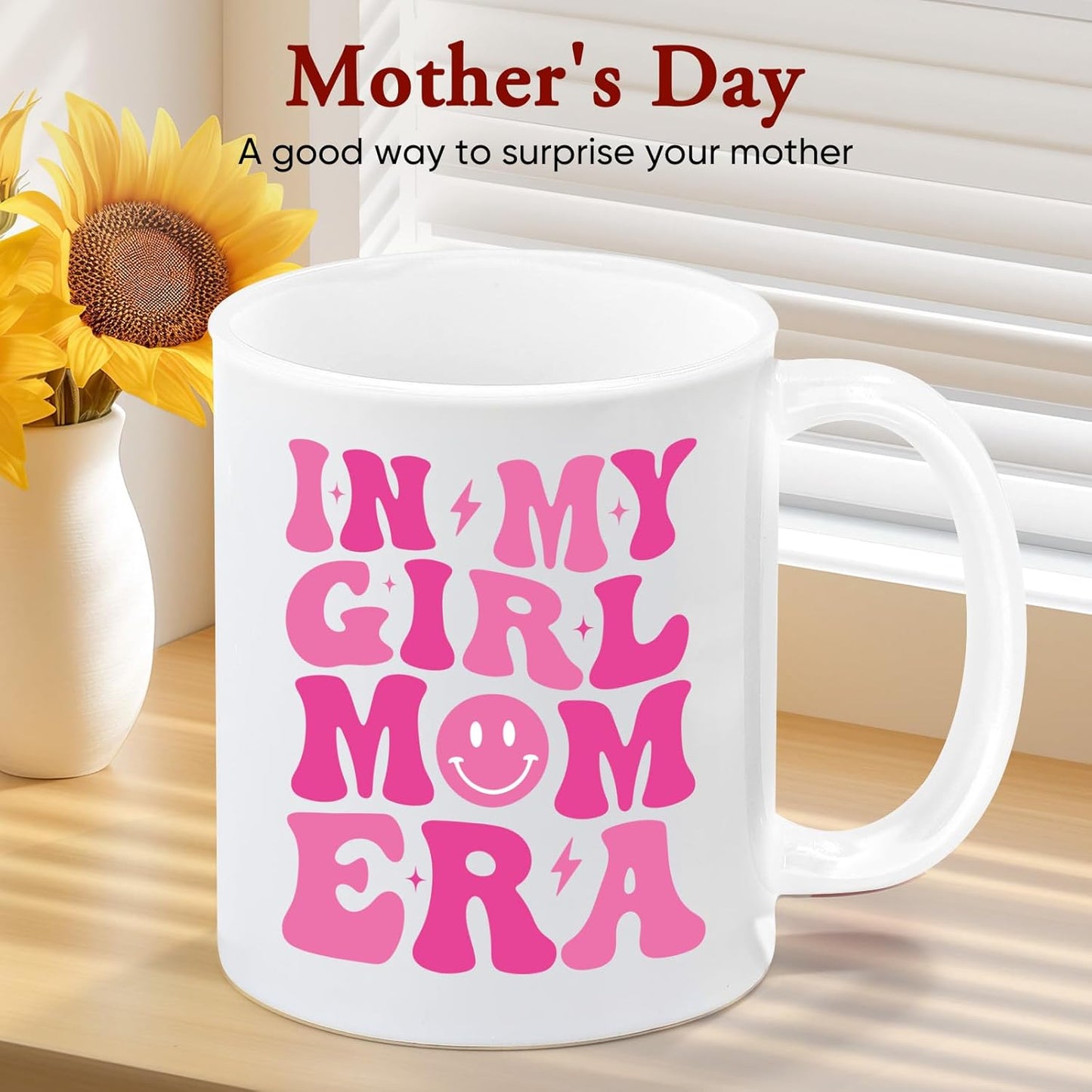 Mom of Girls Coffee Mug Gift for New Mom Pregnancy Baby Shower Mother's Day Birthday Gift