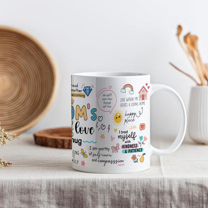 Mama Inspirational Coffee Mug Cute Affirmation Quote Ceramic Mug for Daily Coffee Tea, Gift for Mom from Daughter Son Kids Husband, Birthday Mothers Day Christmas Gift