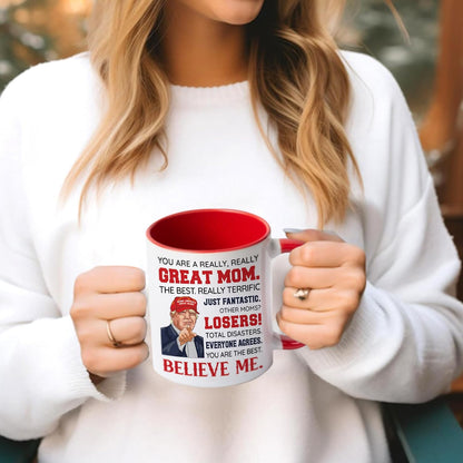 Best Mom Ever Coffee Mug Gift for Mom Wife from Daughter Son Kids Husband, Birthday Mother's Day Christmas Gift