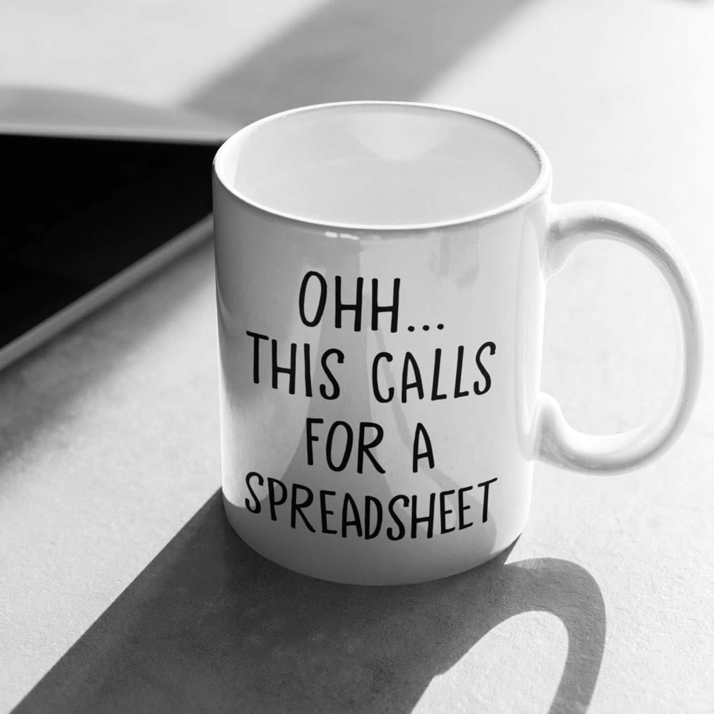 This Calls For A Spreadsheet Funny Coffee Mug, Accountant Excel Humor Gift for Office Coworker CPA, Birthday Christmas Gift