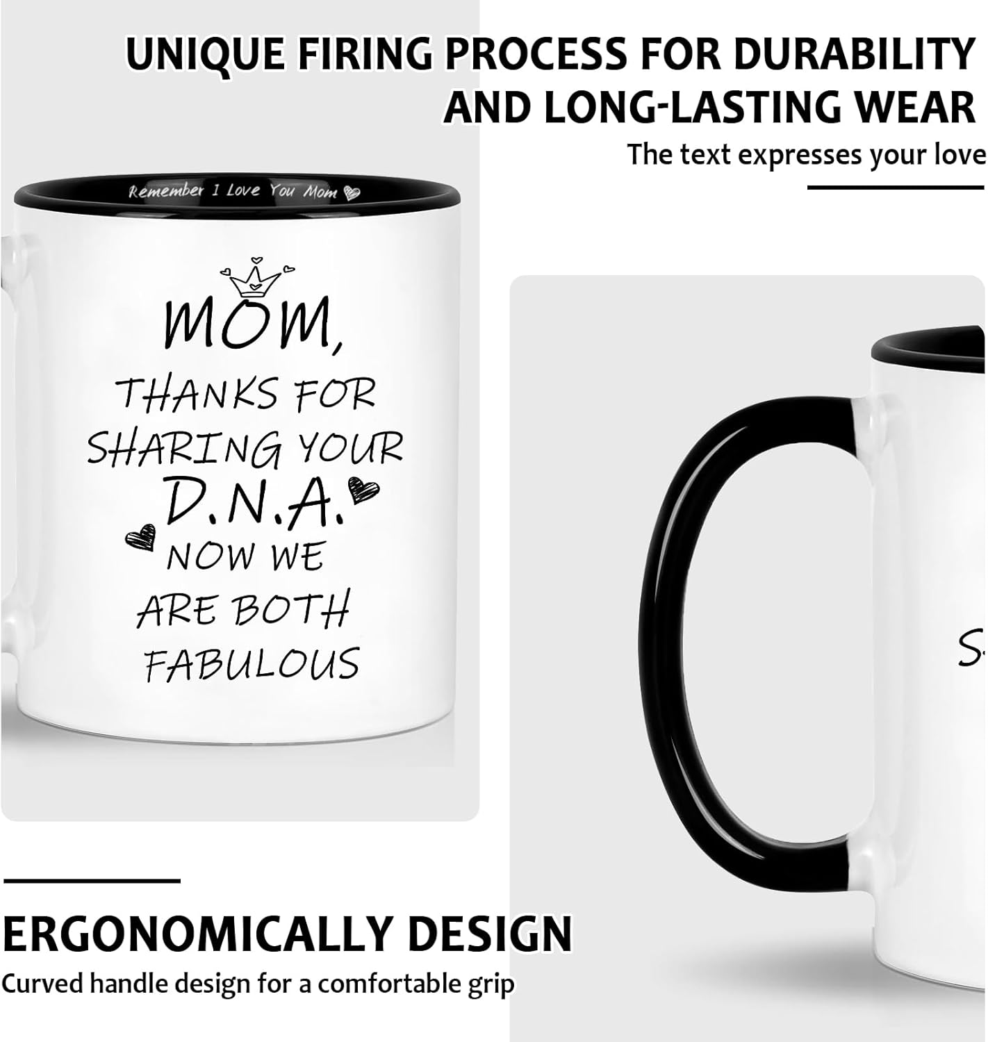 Funny Mom Coffee Mug Gift for Mom from Daughter Son Kids Husband, Birthday Mother's Day Christmas Gift