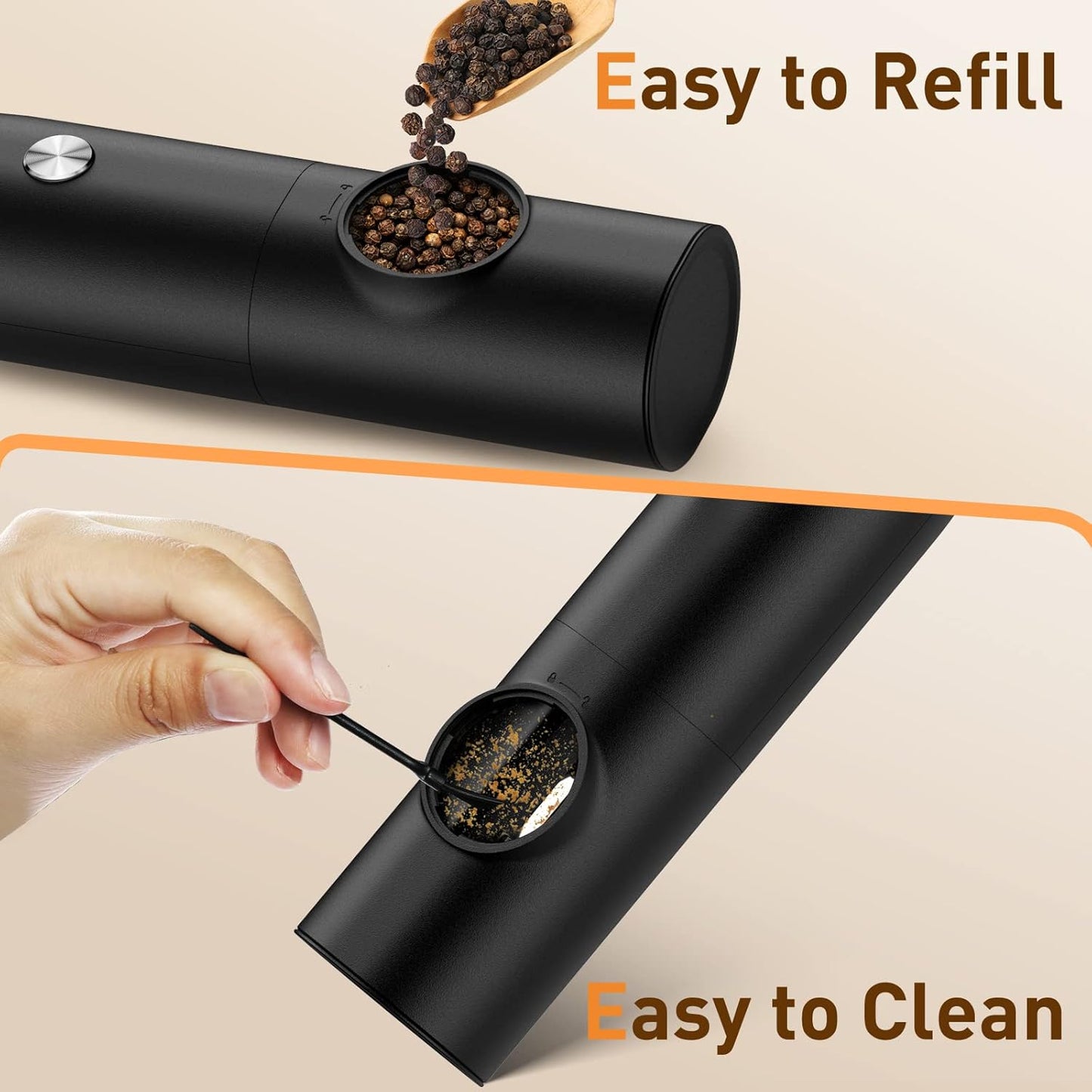 Electric Automatic Salt And Pepper Grinder