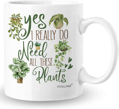 Plant Lover Coffee Mug Gardening Gift for Gardener Mom Dad Women Men, Birthday Christmas Gift