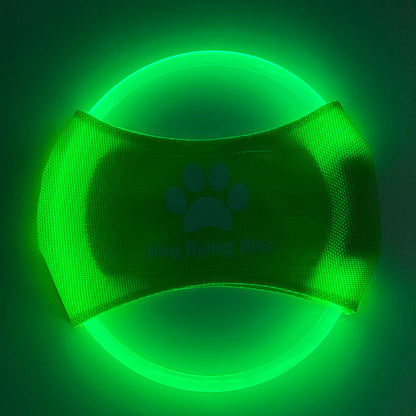 Glowing Led Flying Dog Disc