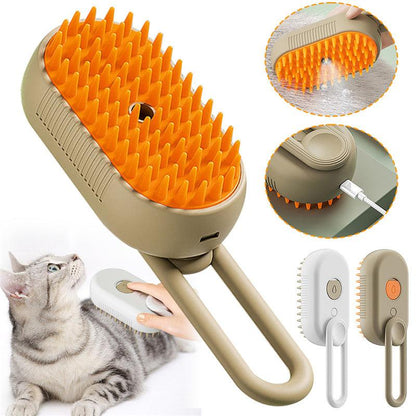Cat Steam Brush For Massage Pet Grooming Comb