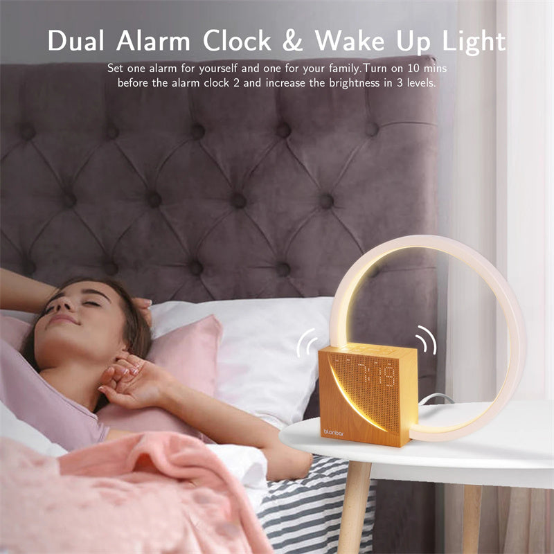 Bedside Lamp With Natural Sounds And Alarm Clock