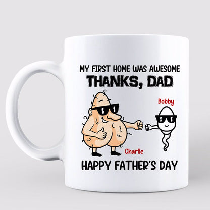 First Home Was Awesome Father's Day Gift Personalized Mug