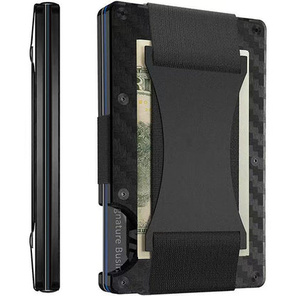 Carbon Fiber Wallet - Rfid Blocking Metal Card Holder