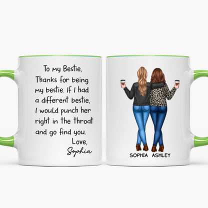 Thanks For Being My Bestie Funny Gift For Best Friends Personalized Mug