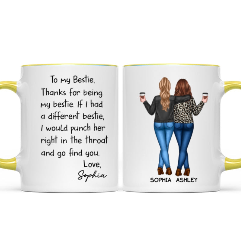 Thanks For Being My Bestie Funny Gift For Best Friends Personalized Mug