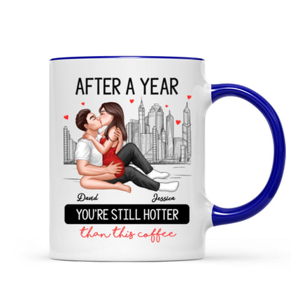 Still Hotter Than This Coffee Sexy Kissing Couple Personalized Mug