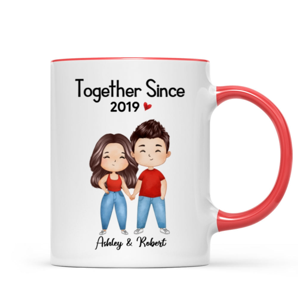 Watercolor Couple Gift For Him Gift For Her Personalized Mug