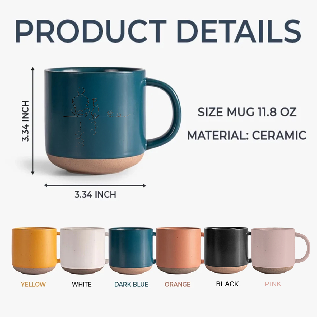 Me and My Fur Babies - Personalized Pet & Owner Pottery Mug CH07 899972