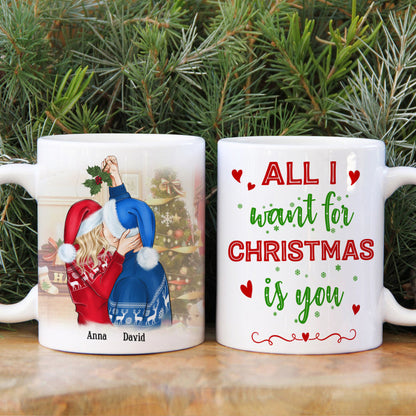 All I Want For Christmas Is You, Sweet Couple White Mug