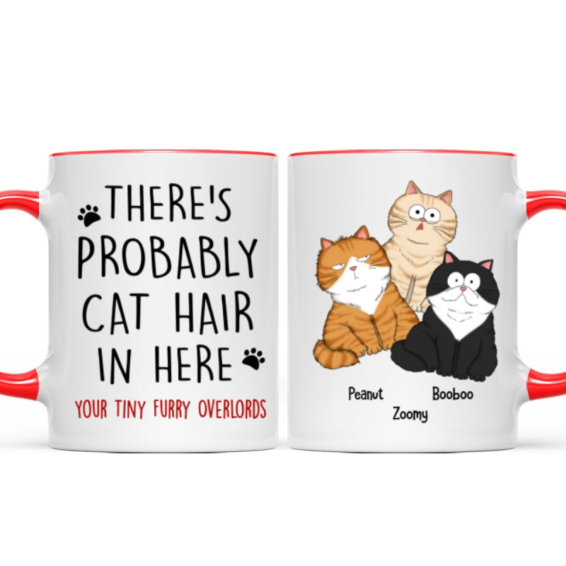 There's Probably Cat Hair In Here, Personalized Mug, Gift For Cat Mom, Cat Lover