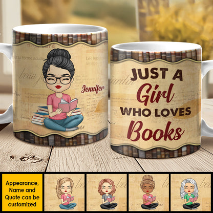 I Like Books And Coffee And Maybe 3 People - Personalized Mug