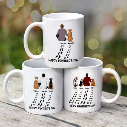 Happy Pawther's Day Dog Dad Personalized Mug