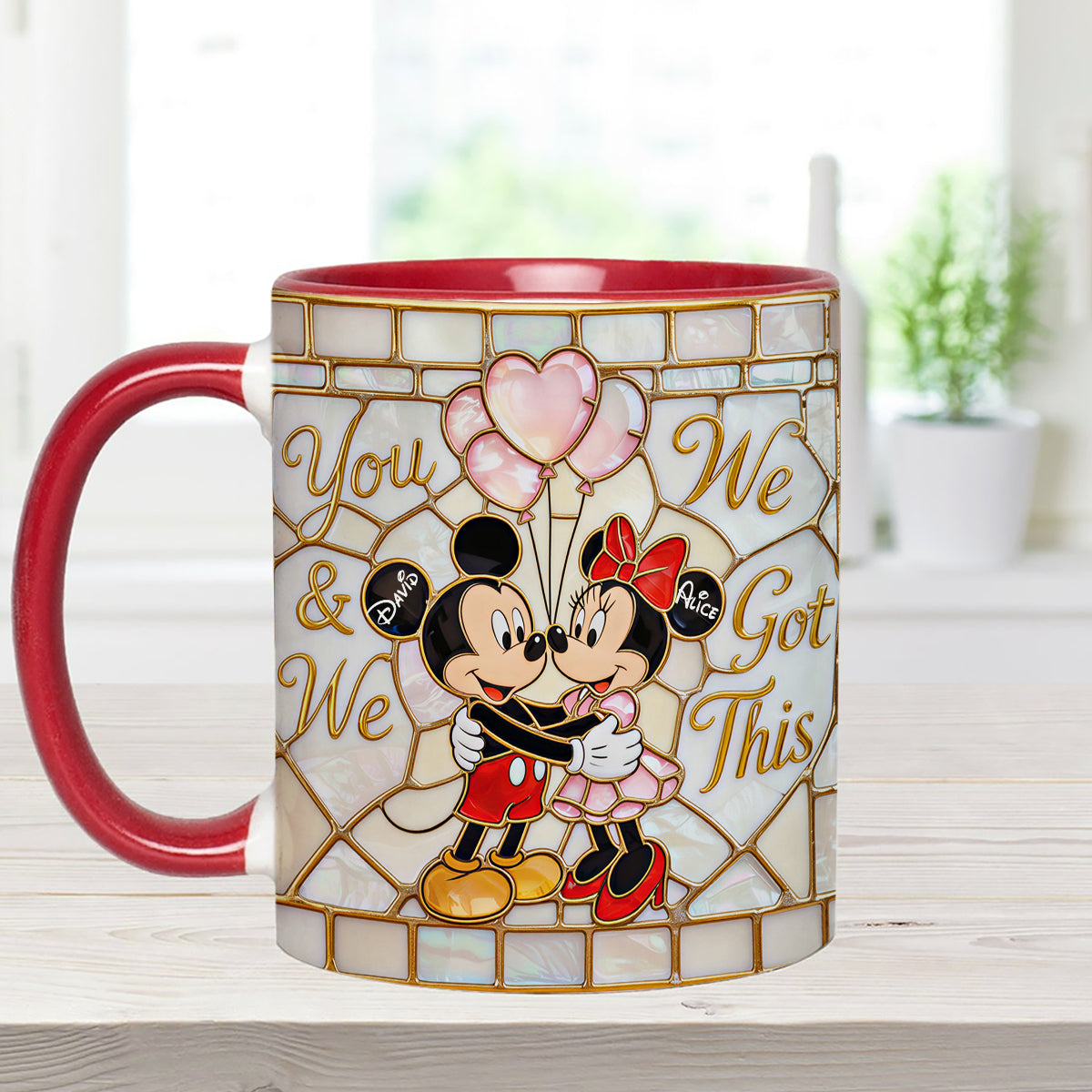 MkMo Magic Mouse You And Me We Got This - Personalized Accent Mug - Gift For Couple, Fan Movies HH01