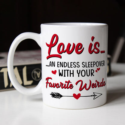 Couple, An Endless Sleepover, Personalized Coffee Mug, Christmas Gifts For Couple