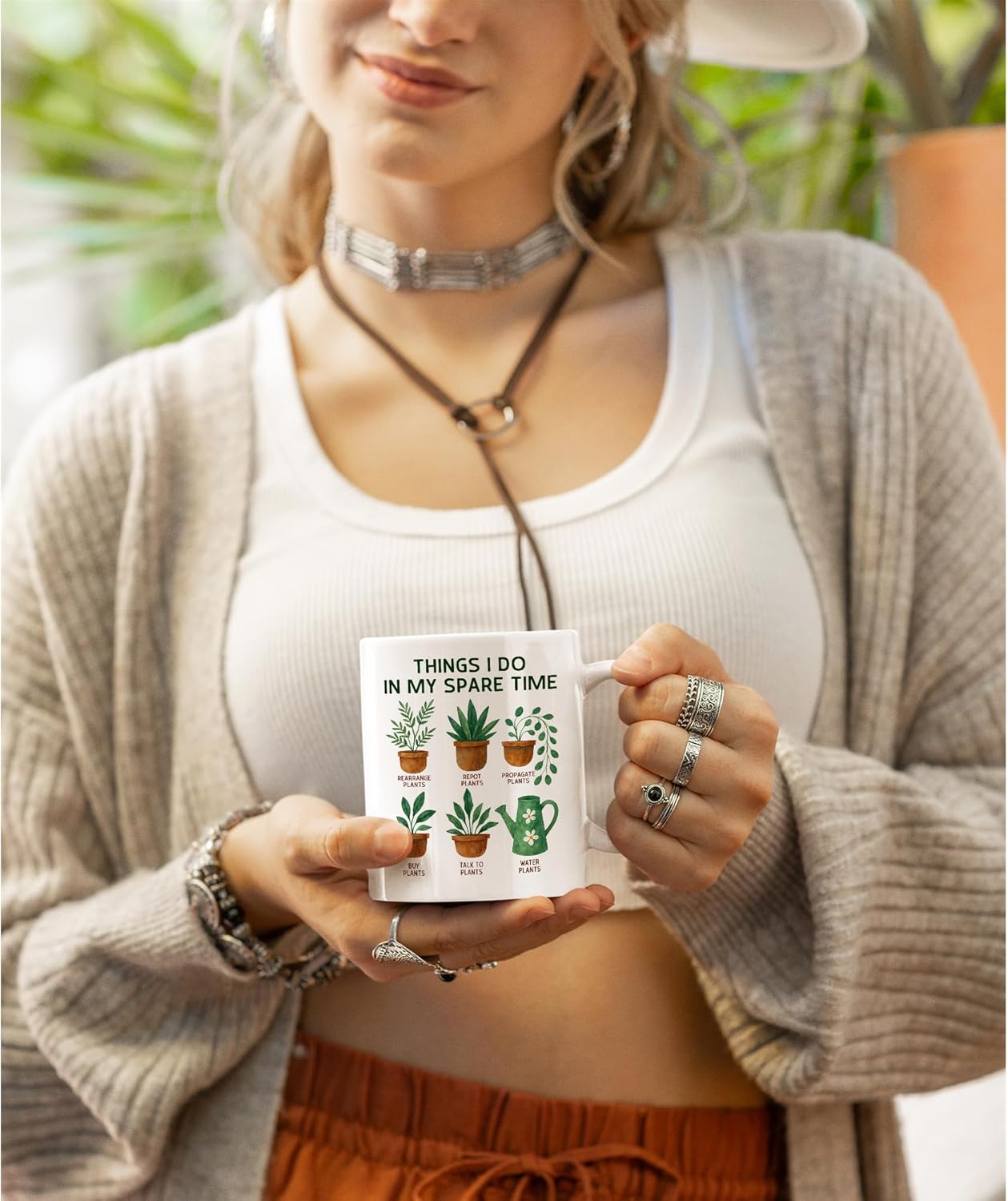 Things I Do in My Spare Time Plant Coffee Mug Funny Plant Lover Gift for Gardener