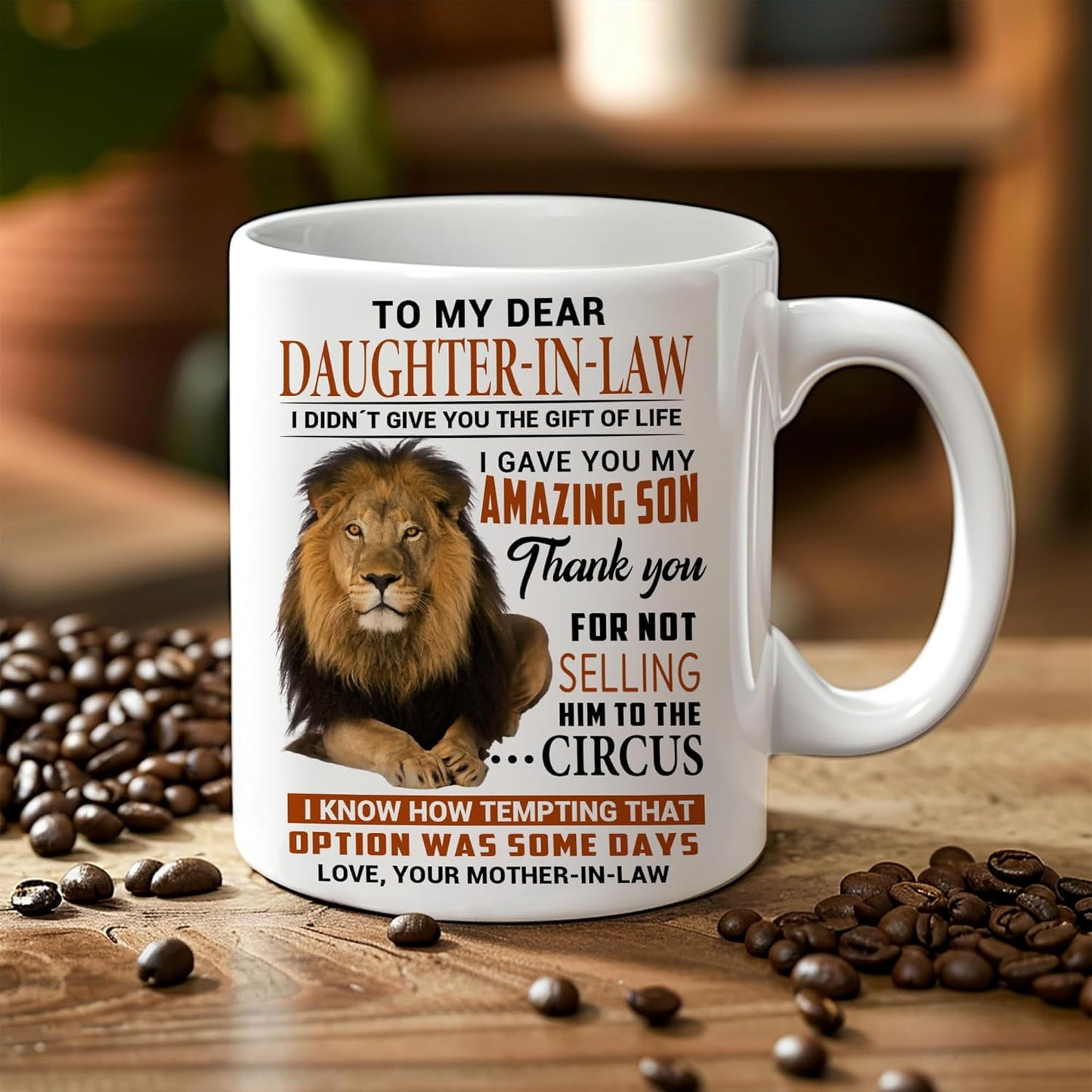 To My Dear Daughter in Law I Gave You My Amazing Son Coffee Mug Funny Gift from Mother in Law, Wedding Birthday Gift