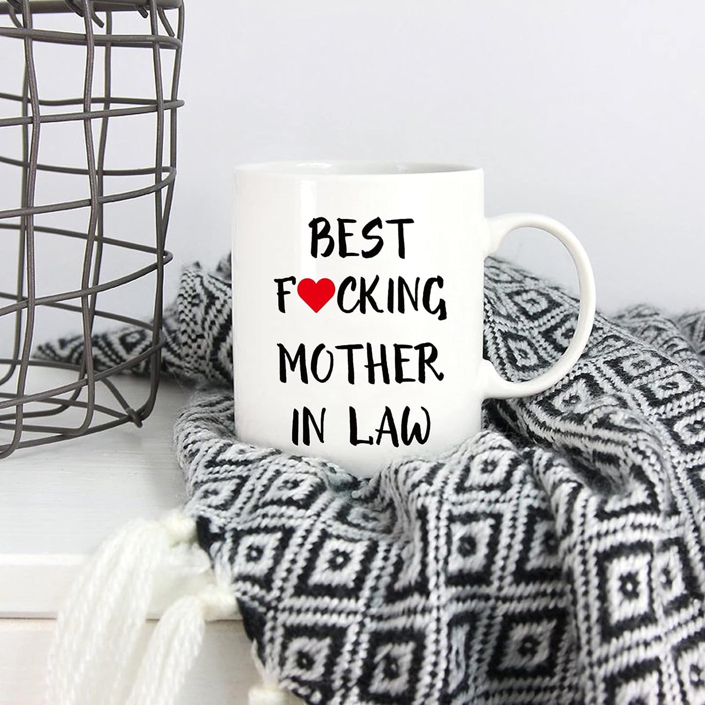 Best Mother in Law Ever Coffee Mug Funny Gift from Daughter Son in Law