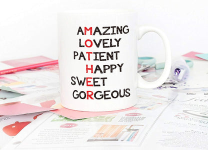 Mother Definition Coffee Mug Funny Gift for Mom from Daughter Son Kids