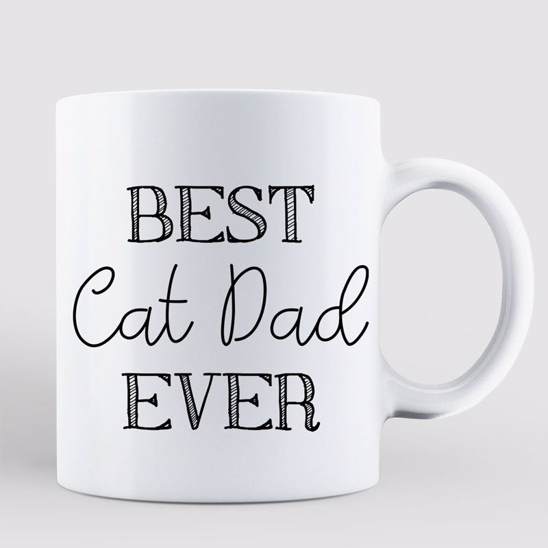 Best Cat Dad Ever Doll Man Personalized Mug