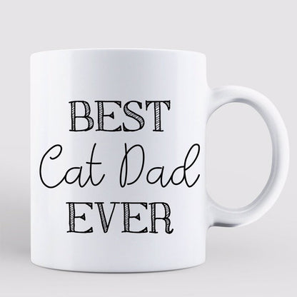 Best Cat Dad Ever Doll Man Personalized Mug