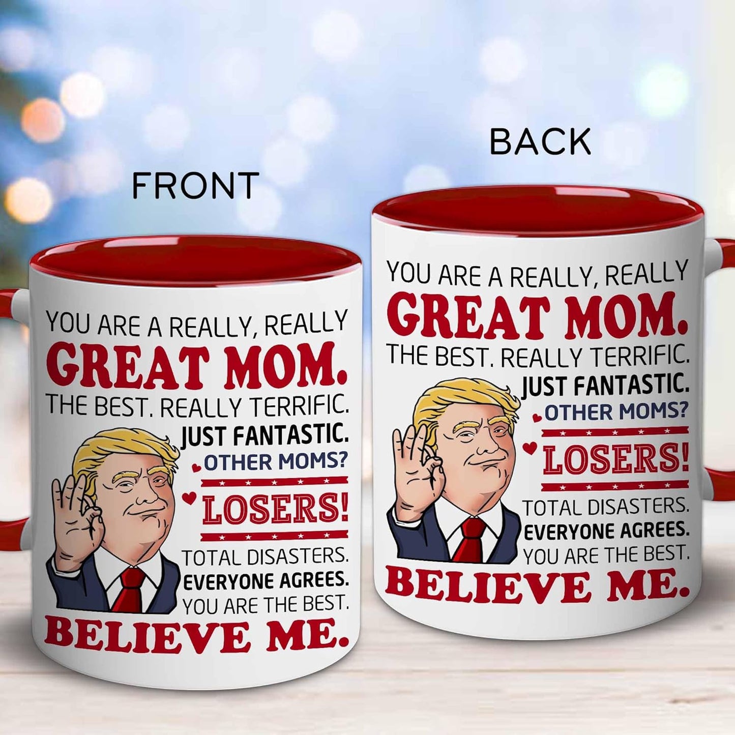 Best Mom Ever Coffee Mug for Mother Mommy Mama Appreciation Gift, Gift for Mom from Daughter Son Kids Husband, Birthday Mothers Day Christmas Gift