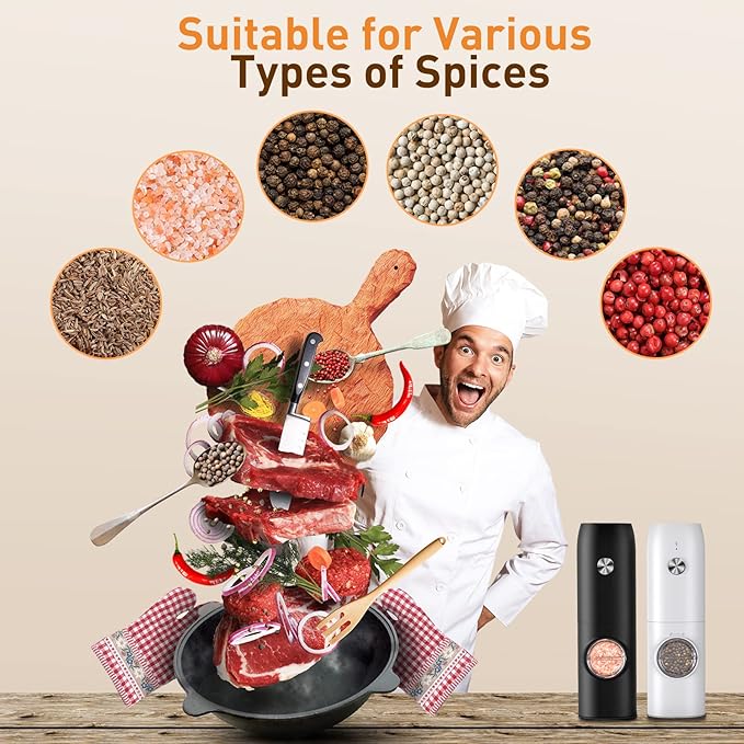 Electric Automatic Salt And Pepper Grinder