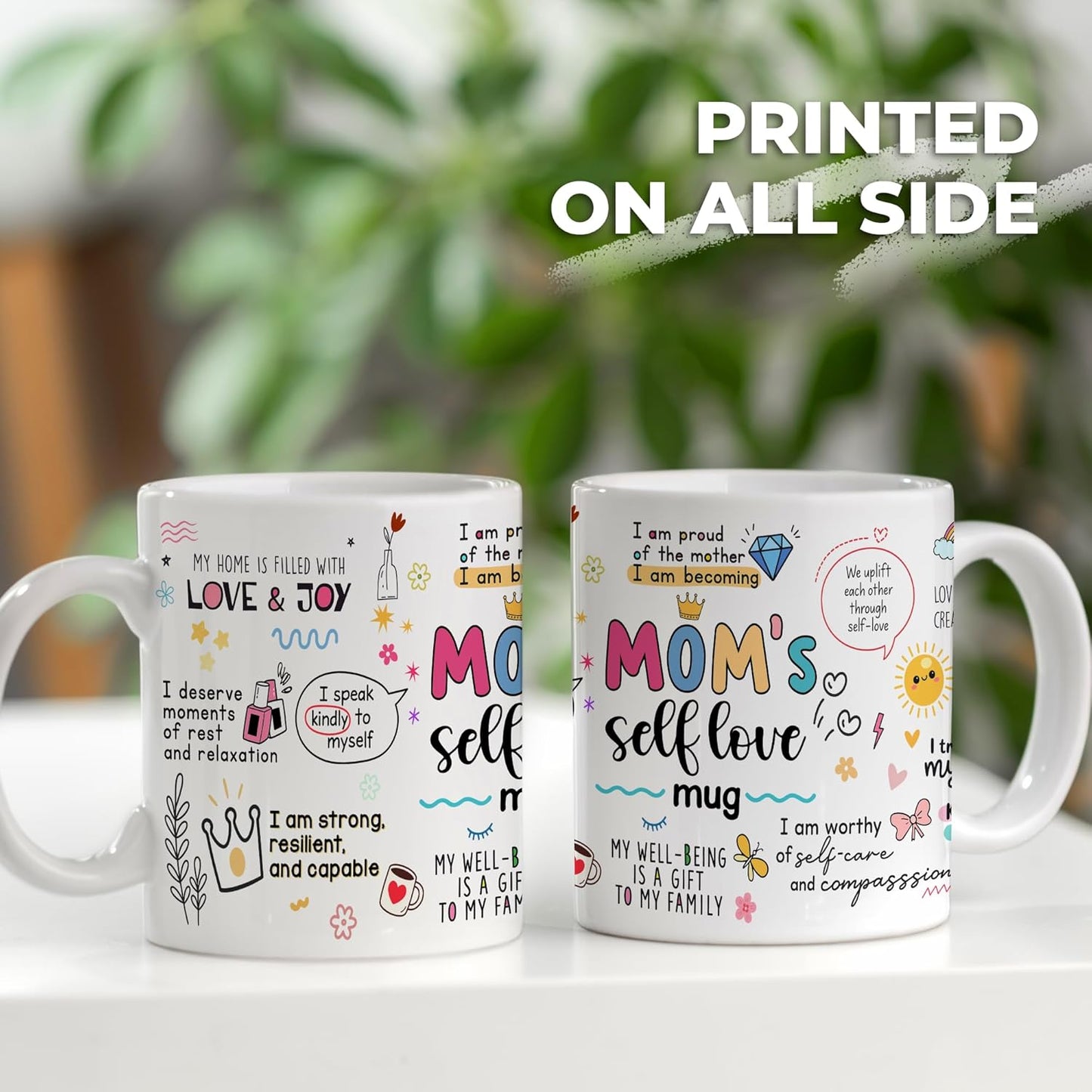Mama Inspirational Coffee Mug Cute Affirmation Quote Ceramic Mug for Daily Coffee Tea, Gift for Mom from Daughter Son Kids Husband, Birthday Mothers Day Christmas Gift