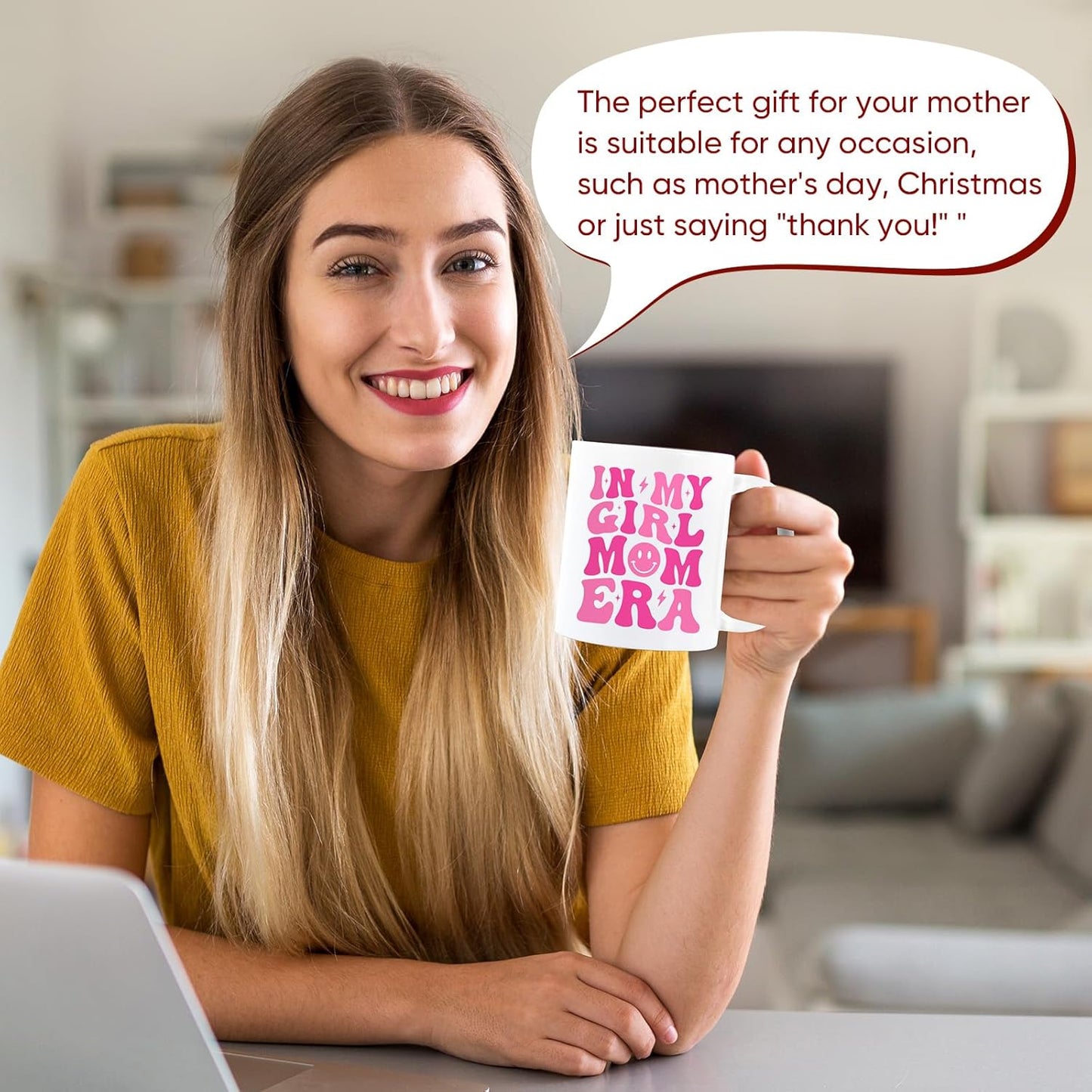 Mom of Girls Coffee Mug Gift for New Mom Pregnancy Baby Shower Mother's Day Birthday Gift