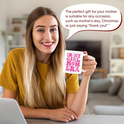 Mom of Girls Coffee Mug Gift for New Mom Pregnancy Baby Shower Mother's Day Birthday Gift