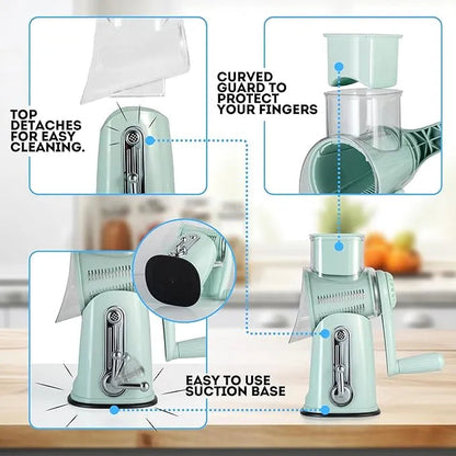 5 In 1 Rotary Gourmet Cheese Grater
