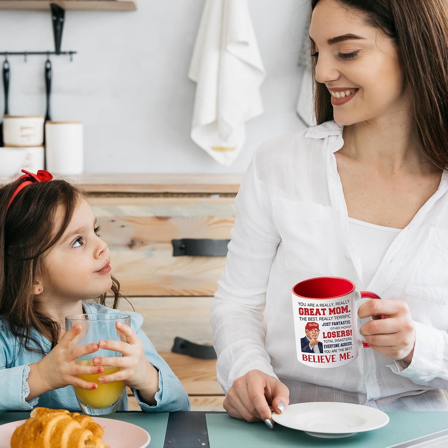 Best Mom Ever Coffee Mug Gift for Mom Wife from Daughter Son Kids Husband, Birthday Mother's Day Christmas Gift