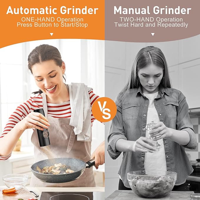 Electric Automatic Salt And Pepper Grinder