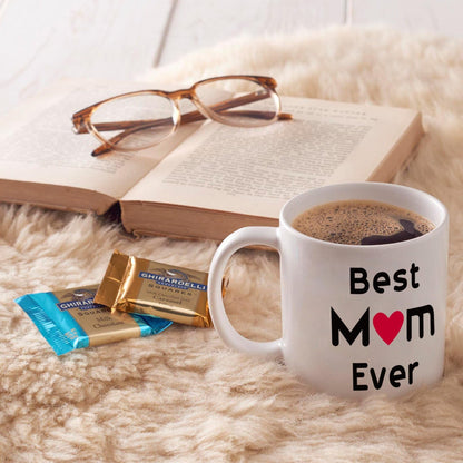 Best Mom Ever Coffee Mug Gift for Mom from Daughter Son Kids Husband, Birthday Mother's Day Christmas Gift