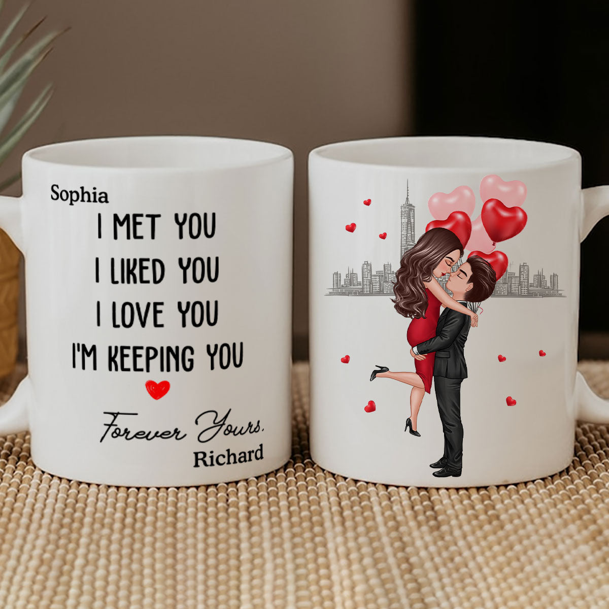 Forever Yours Couple Anniversary Gift Personalized Mug