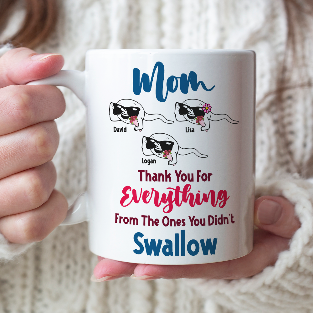 Mom Thank You For Everything Personalized Mug, Gift For Mother
