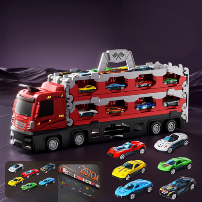 2-in-1 Foldable Truck Race Track